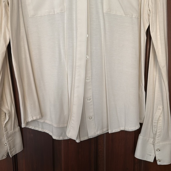 White House Black Market White Button Down Blouse - Picture 8 of 10